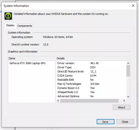 Nvidia Max-Q panel