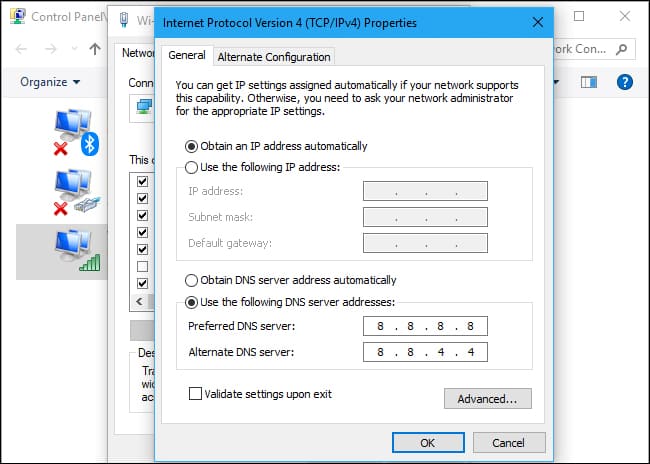 How to change DNS on Windows