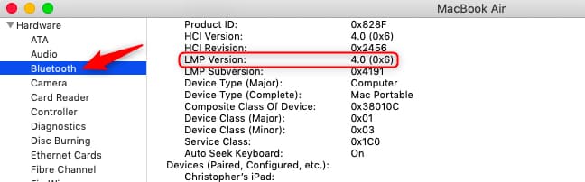 Looking for Bluetooth on Mac