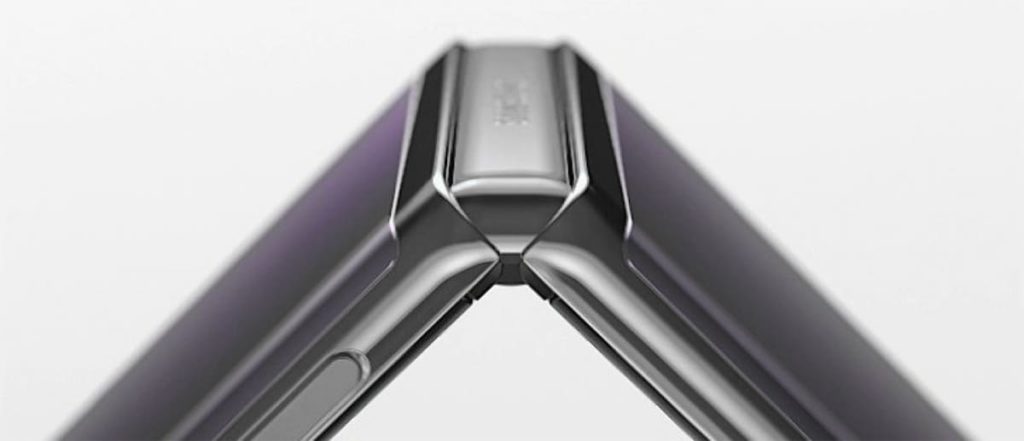 Samsung Galaxy Z Flip 3 hinge close up