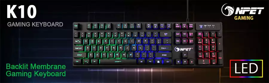 NPet K10 gaming keyboard