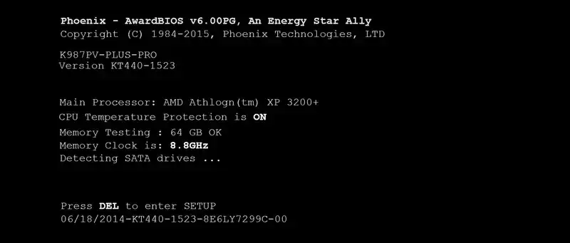 Computer stuck after a failed Power-On Self-Test process