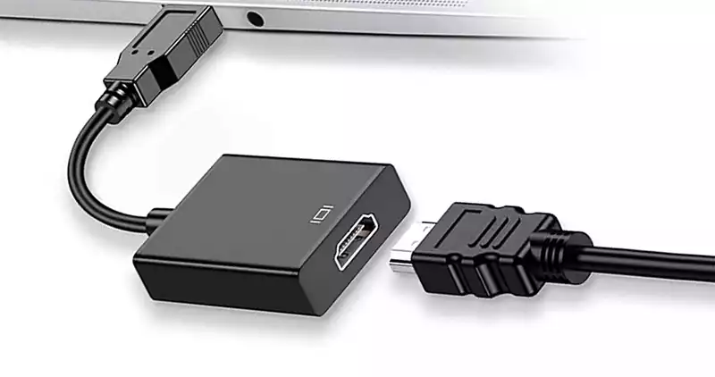 You can use a USB to HDMI adapter