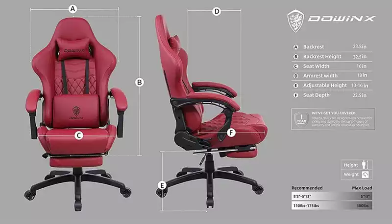 Dowinx Gaming Chair Line-up Review
