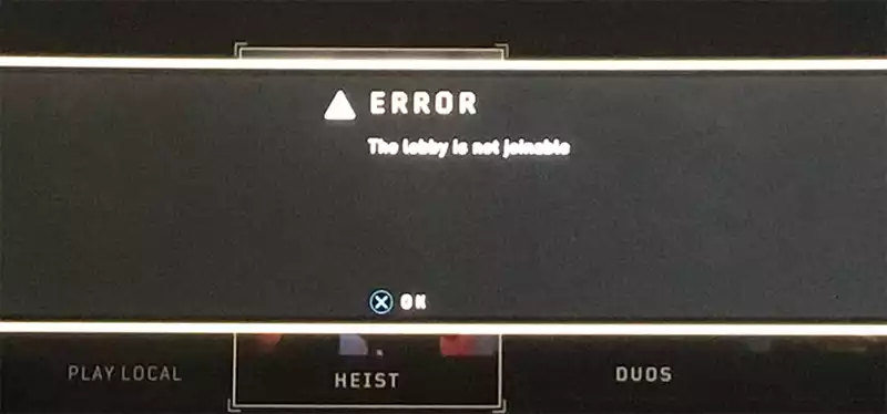 Call of Duty: Black Ops 4 lobby not joinable error