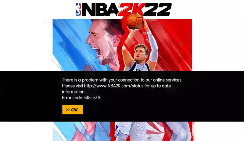 How to fix NBA 2K22 error code 6f8ce31b