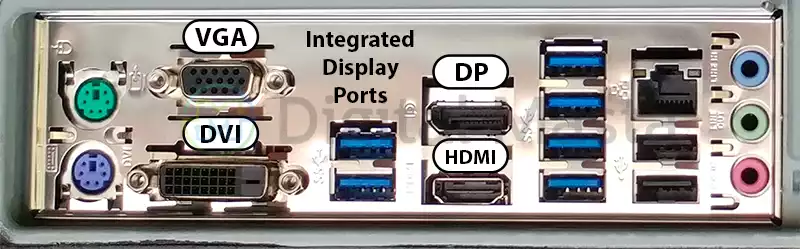 Integrated display ports on your motherboard