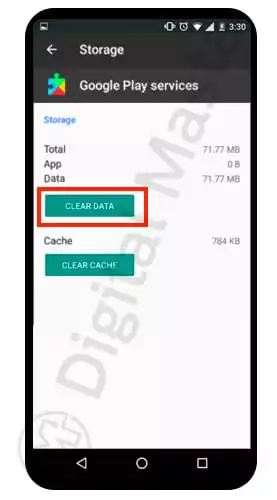 Clear data and then disable Google Play Services