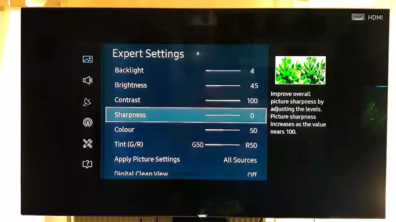 What are the Samsung KS8000 best settings
