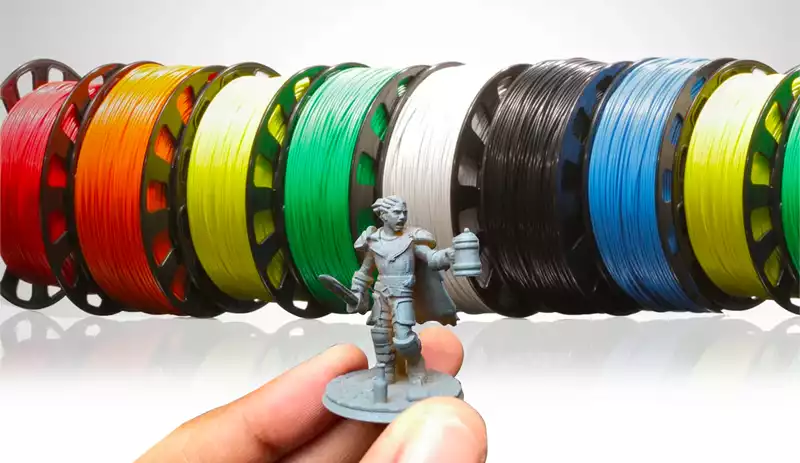 What is the most common material used for 3D printing