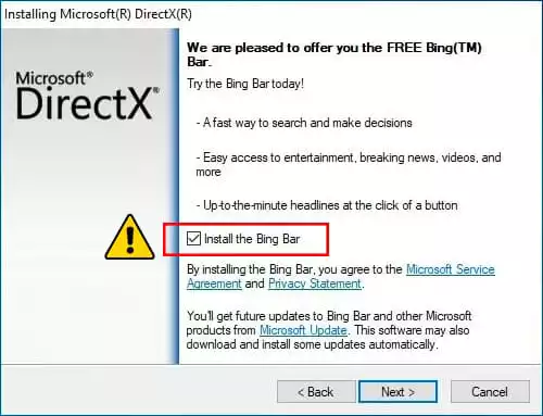 Installing DirectX in Windows 11