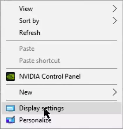 Windows Display property settings