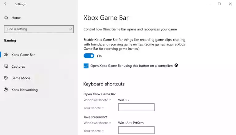 Enable Xbox Game Bar in Windows 11