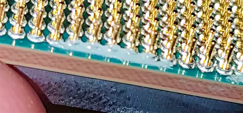Removing thermal paste on CPU pins