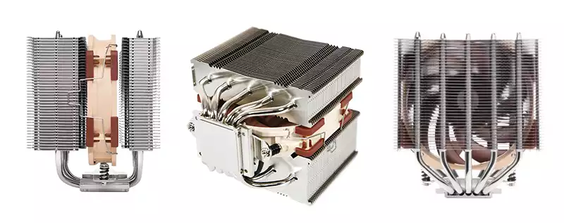 The Noctua NH-D12L with excellent construction and rigid body.