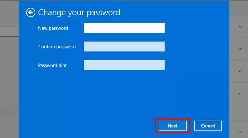 Leave all Windows 11 account passwords blank