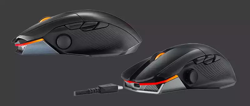 Asus ROG Chakram X gaming mouse profile