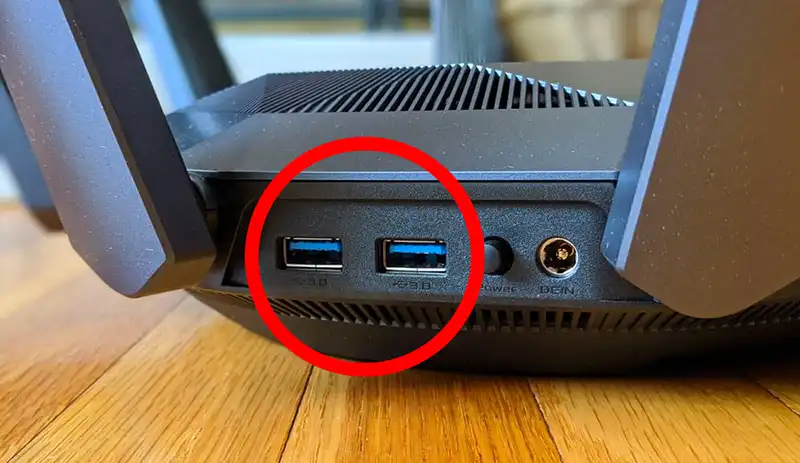 What is the USB port on my router for